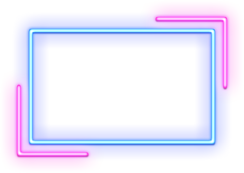Neon Frame Rectangle Geometric